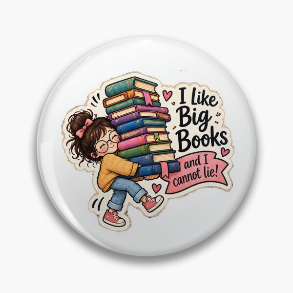 Item preview, BOOK LOVER PIN BOTTON designed and sold by KWW SHOP.