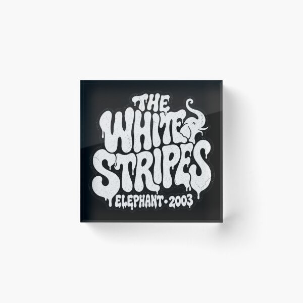 Item preview, The White Stripes Elephant 2003 Melting Typography Garage Rock designed and sold by JMS-Artvintage.