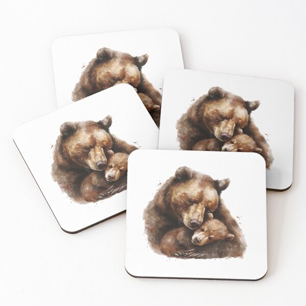 Item preview, Bear Cub | Cute Woodland Animal Watercolor Art designed and sold by Mandayartstudio.