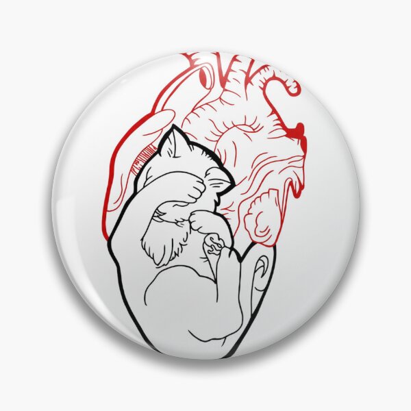 Item preview, Anatomical Heart Linework designed and sold by ZenOtaku Lab.