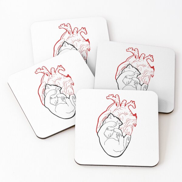 Item preview, Anatomical Heart Linework designed and sold by ZenOtaku Lab.