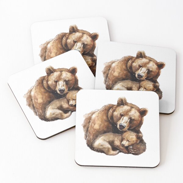 Item preview, Bear Cub | Cute Woodland Animal Watercolor Art designed and sold by Mandayartstudio.