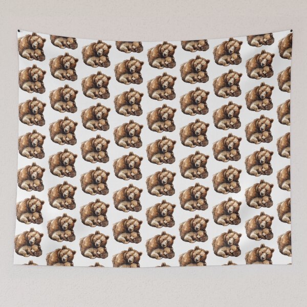 Item preview, Bear Cub | Cute Woodland Animal Watercolor Art designed and sold by Mandayartstudio.