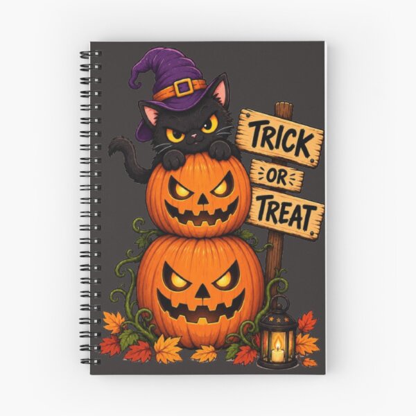 Item preview, Black Cat Witch Hat Halloween Trick or Treat Pumpkin Spooky Design designed and sold by GRYFFWEAR.