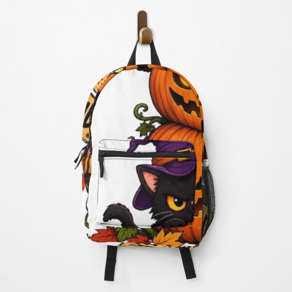Item preview, Black Cat Witch Hat Halloween Trick or Treat Pumpkin Spooky Design designed and sold by GRYFFWEAR.