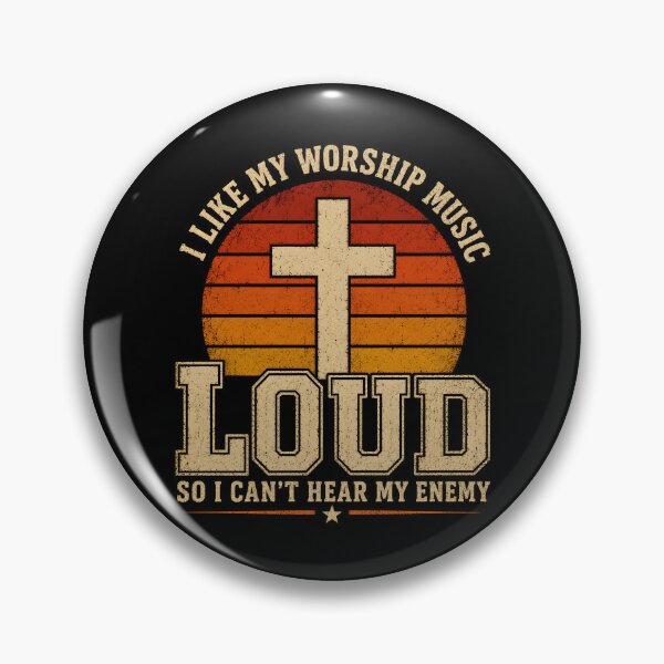 Item preview, I Like My Worship Music Loud So I Can't Hear My Enemy designed and sold by a-turner-paint.