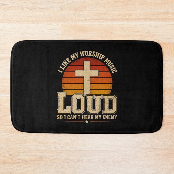 Item preview, I Like My Worship Music Loud So I Can't Hear My Enemy designed and sold by a-turner-paint.