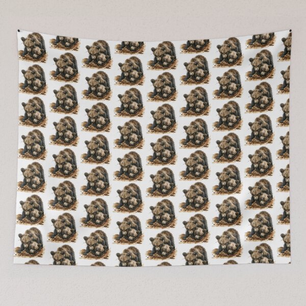 Item preview, Bear Cub | Cute Woodland Animal Watercolor Art designed and sold by Mandayartstudio.