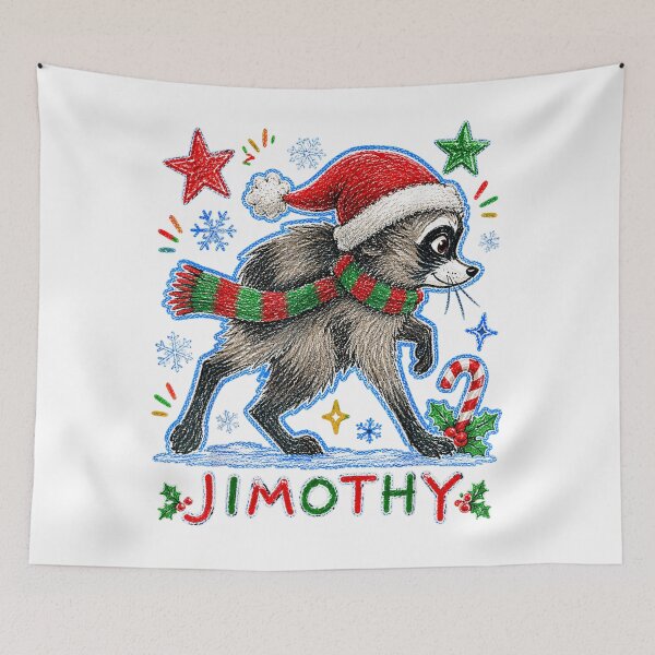 Item preview, JIMOTHY Christmas Jimothy Viral Raccoon Meme Santa For Women Men designed and sold by AndreasVelas.