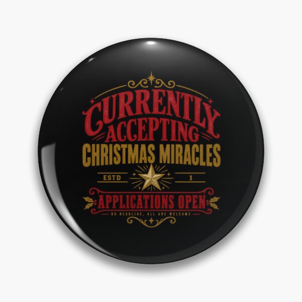 Item preview, Currently Accepting Christmas Miracles, Faith Christmas Statement Gift designed and sold by PhylonBoxx.