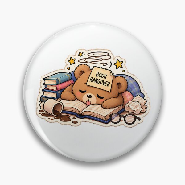 Item preview, BOOK LOVER PIN BOTTON designed and sold by KWW SHOP.