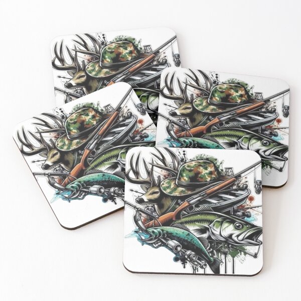 Item preview, Hunting Fishing Deer Bass Outdoor Graphic. designed and sold by BaddieNz.