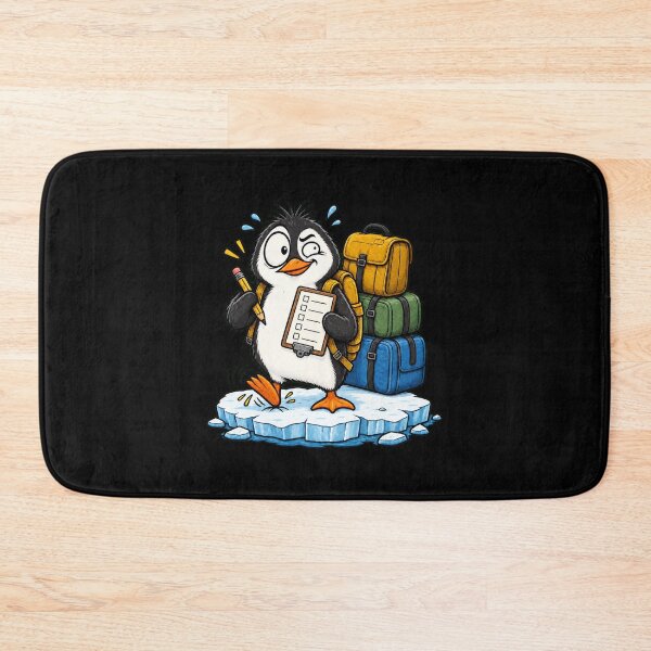 Item preview, Funny Anxious Penguin – I Have a Plan Probably Cartoon designed and sold by CG Studio.