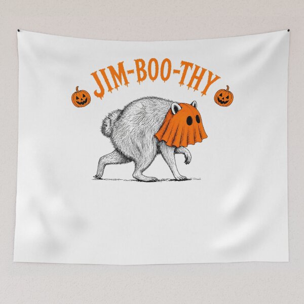 Item preview, Funny Halloween Costume Spooky Season Raccoon Jim-Boo-Thy designed and sold by AndreasVelas.