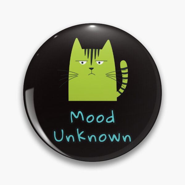 Item preview, Mood Unknown | Funny Green Cat | Mood System Cats designed and sold by ContigoART.