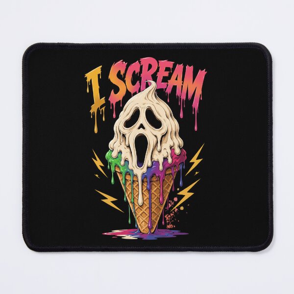 Item preview, I Scream Melting Spooky Face Ice Cream Cone Funny Pun designed and sold by Vermanartist.