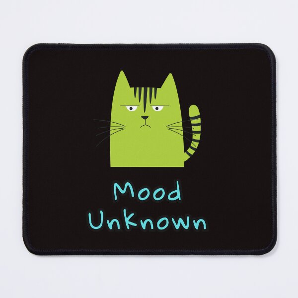 Item preview, Mood Unknown | Funny Green Cat | Mood System Cats designed and sold by ContigoART.