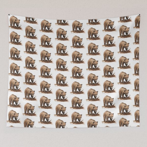 Item preview, Bear Cub | Cute Woodland Animal Watercolor Art designed and sold by Mandayartstudio.