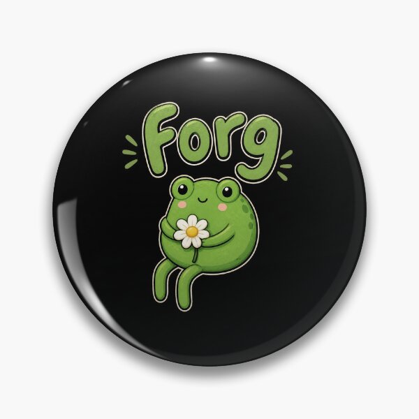 Item preview, Forg Cute Frog Holding Daisy Flower Funny Frog Pun Design designed and sold by MiALopezArt.