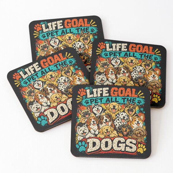 Item preview, Life Goal Pet All The Dogs Dog Lover Pet Owner Canine Enthusiast designed and sold by SkeletonsDanger.