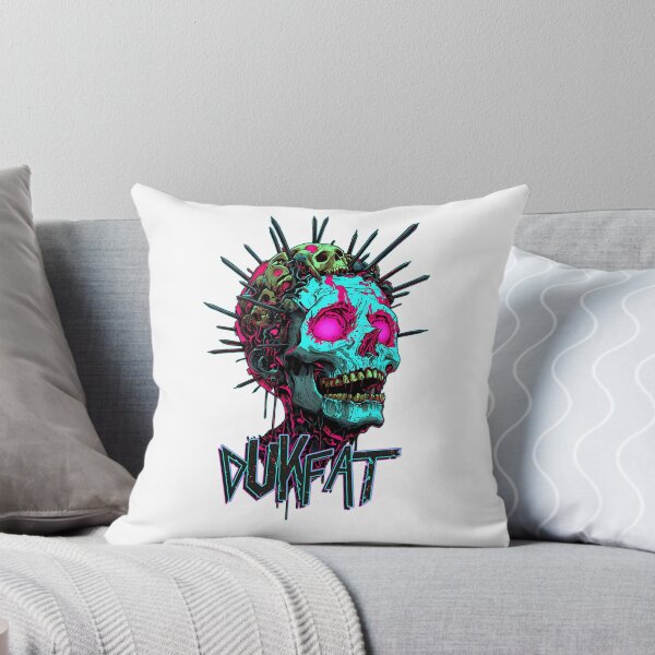 Item preview, Neon Cyberpunk Skull With Spikes designed and sold by SkylSchmidt.