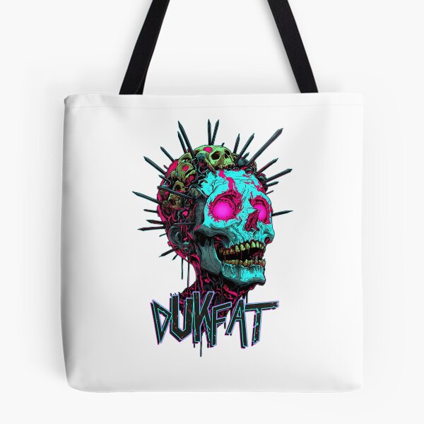 Item preview, Neon Cyberpunk Skull With Spikes designed and sold by SkylSchmidt.