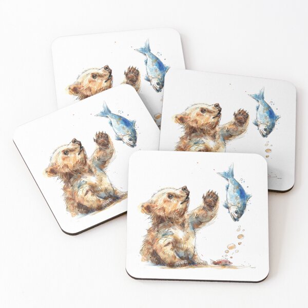 Item preview, Bear Cub | Cute Woodland Animal Watercolor Art designed and sold by Mandayartstudio.
