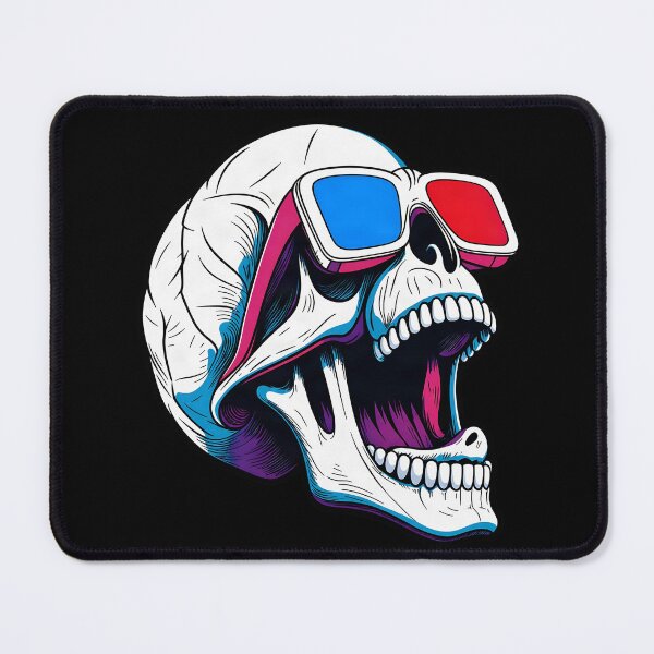Item preview, Skull with 3D glasses designed and sold by PiggyWonka.