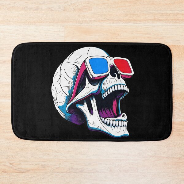 Item preview, Skull with 3D glasses designed and sold by PiggyWonka.