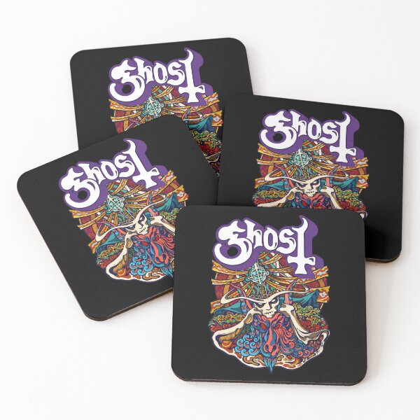 Item preview, Ghostt Band Psychedelic Skull designed and sold by HollyBellArtSte.