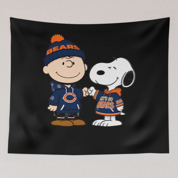 Item preview, Charlie Brown Snoopy Fist Bump Chicago Bears designed and sold by fizzstocmathepa.