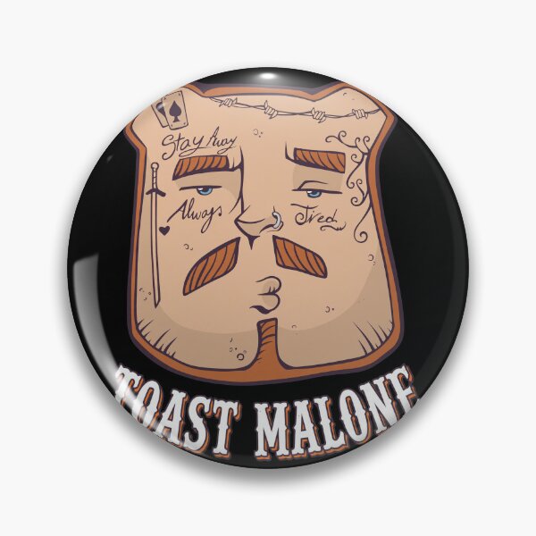 Item preview, Toast Malone Bread Pout Pun Design designed and sold by Loopdrawings.