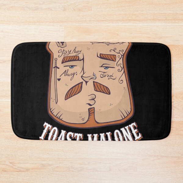 Item preview, Toast Malone Bread Pout Pun Design designed and sold by Loopdrawings.