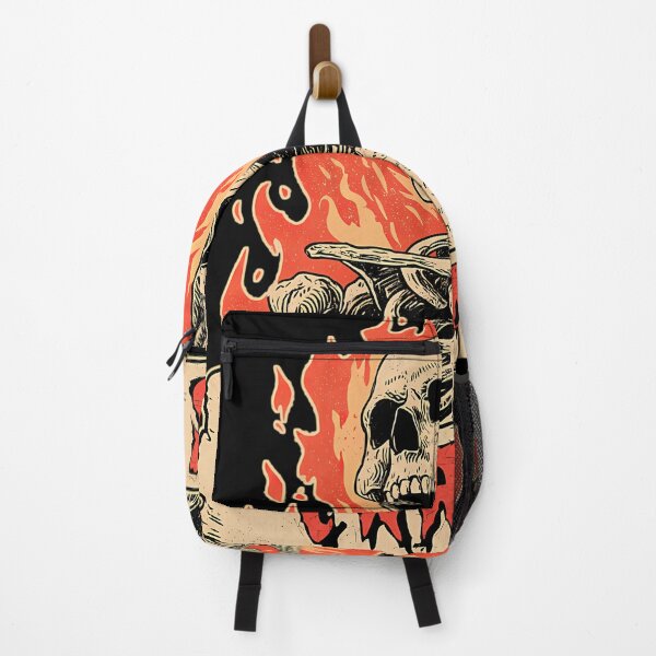 Item preview, Skeleton On Fire With Ribbon Banner designed and sold by PercivalHills.