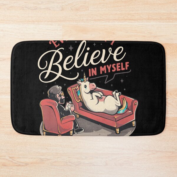 Item preview, Even I Don't Believe In Myself Unicorn Therapy designed and sold by Loopdrawings.