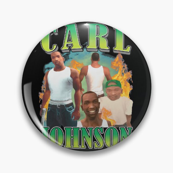 Item preview, Carl Johnson Portrait Fire Tribute  designed and sold by Loopdrawings.