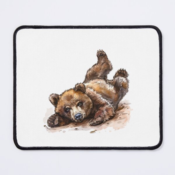 Item preview, Bear Cub | Cute Woodland Animal Watercolor Art designed and sold by Mandayartstudio.
