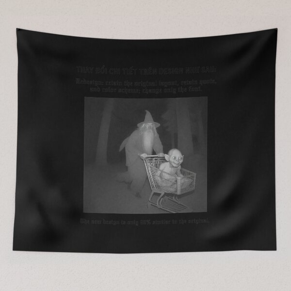 Item preview, Wizard Pushing Strange Creature In Grocery Cart designed and sold by Loopdrawings.