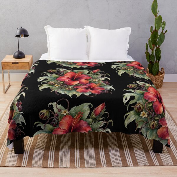 Item preview, Poisonous Gothic Hibiscus Transparent PNG - Dark Botanical Watercolor Art designed and sold by Nolmo.