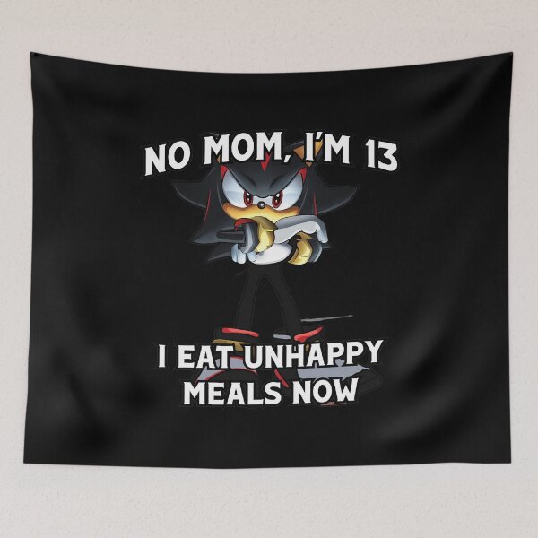 Item preview, No Mom I\'m 13 Eat Unhappy Meals designed and sold by Loopdrawings.
