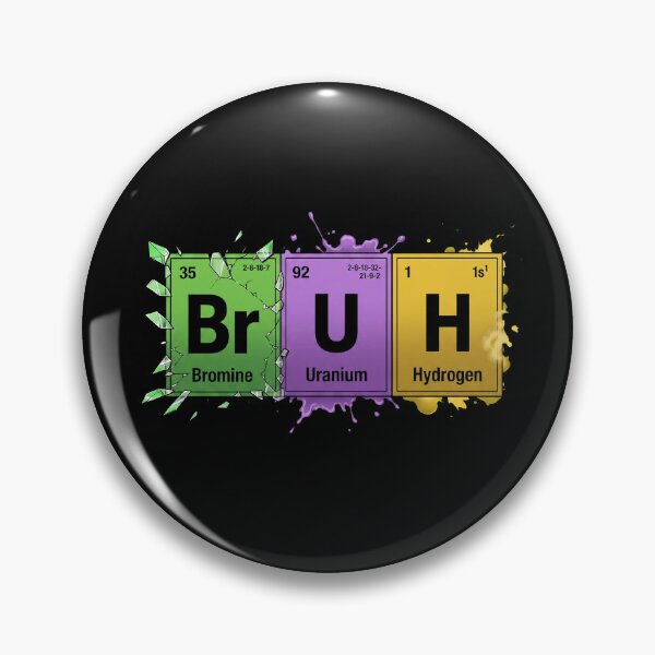 Item preview, Funny Bruh Periodic Table Chemistry Science Pun designed and sold by Vermanartist.
