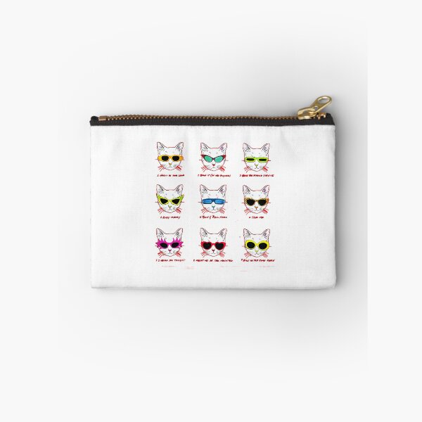 Item preview, Cat Faces With Colorful Sunglasses Patterns designed and sold by BretWuckert.