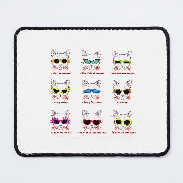 Item preview, Cat Faces With Colorful Sunglasses Patterns designed and sold by BretWuckert.
