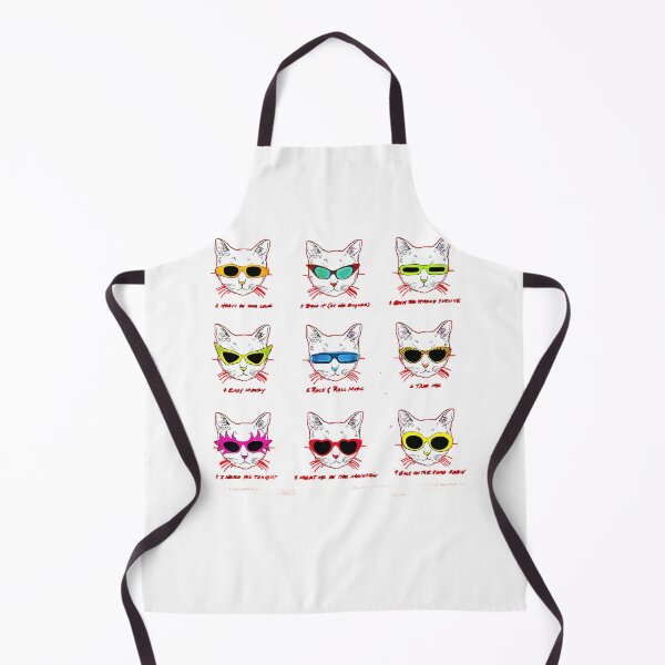 Item preview, Cat Faces With Colorful Sunglasses Patterns designed and sold by BretWuckert.