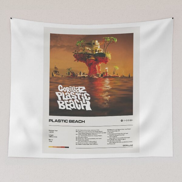 Item preview, Minimalist Plastic Beach Album Poster designed and sold by gijon-vedal.