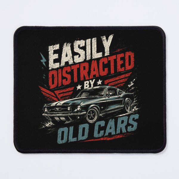 Item preview, Easily Distracted By Old Cars Classic Car Automotive Enthusiast designed and sold by SkeletonsDanger.