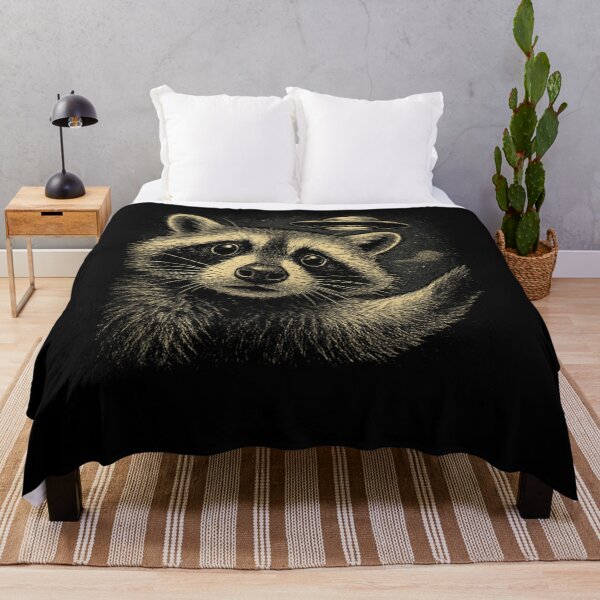 Item preview, Funny Raccoon UFO Selfie Vintage Alien Space Wildlife designed and sold by XzavierHolland.