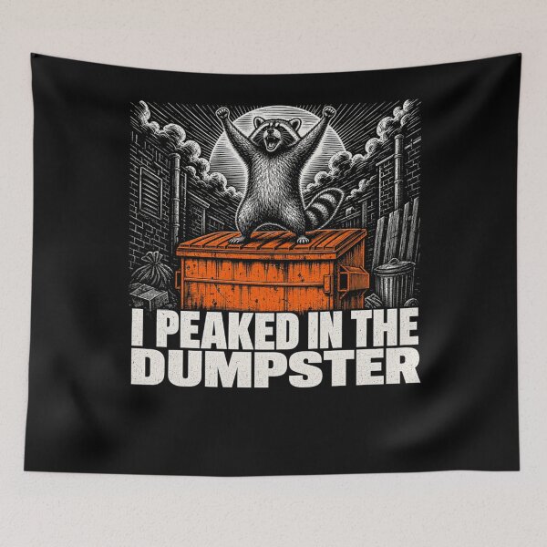 Item preview, I Peaked in The Dumpster Funny Raccoon Art Men Women designed and sold by XzavierHolland.