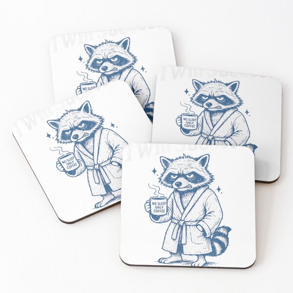 Item preview, I Will Succeed Because I Am Insane Funny Unhinged Raccoon designed and sold by XzavierHolland.