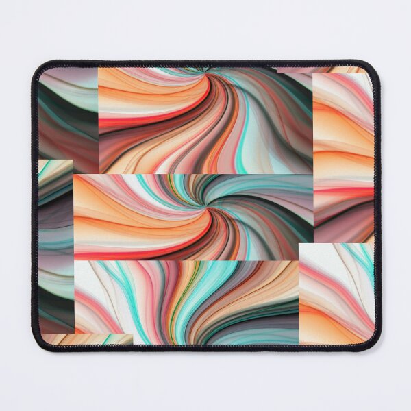 Item preview, Modern Abstract Multi Color Swirls Fluid Art Pattern designed and sold by NikBrin Prevail .